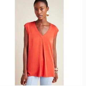 Maeve anthropologie Red Blouse Size L